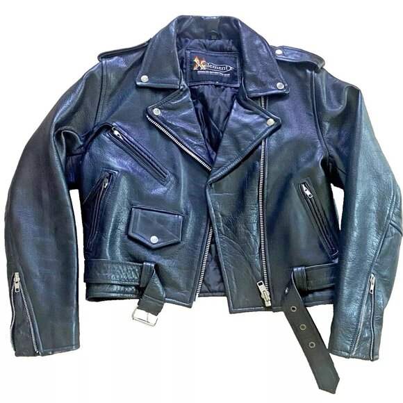XElement Jackets & Blazers - Xelement Womens Motorcycle Leather Jacket Very Good Condition Size S Brando Moto